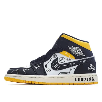 Picture of Air Jordan 1 Mid Video Game Series AJ Mid Basketball Shoes