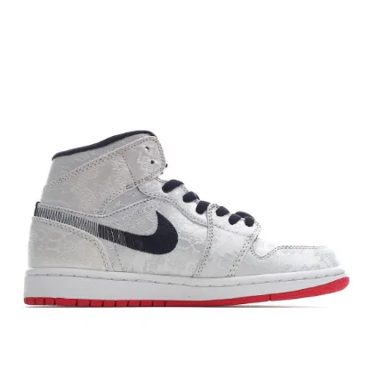Picture of Clot x Air Jordan AJ1 Mid "Fearless" in white silk