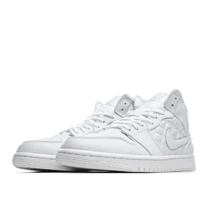 Picture of Wmns Air Jordan 1 Mid SE 'White Quilted'