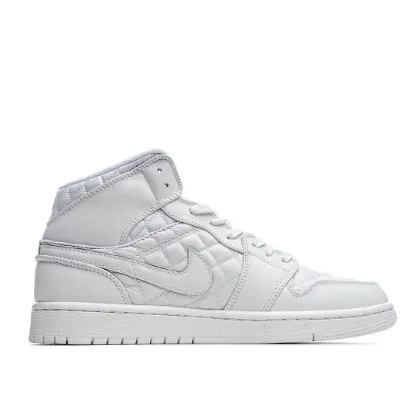 Picture of Wmns Air Jordan 1 Mid SE 'White Quilted'