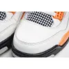 Picture of Air Jordan 4 Line Sand White Black Orange