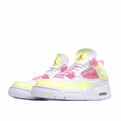 Picture of Air Jordan 4 Retro GS 'Lemon Venom'