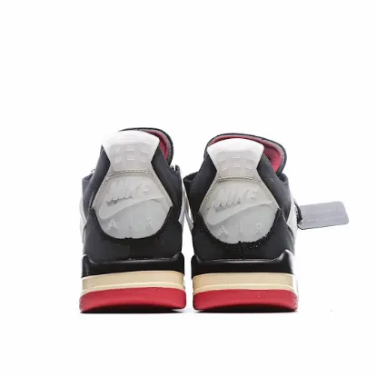 Picture of Air Jordan AJ4 RetroCream Cicada Wing Black Gray Red
