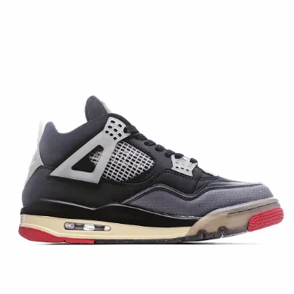 Picture of Air Jordan AJ4 RetroCream Cicada Wing Black Gray Red