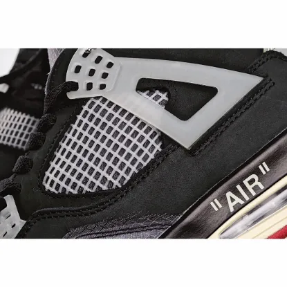 Picture of Air Jordan AJ4 RetroCream Cicada Wing Black Gray Red