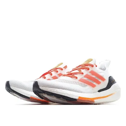 Picture of AdidasUltraBoost 21 'White Solar Red'
