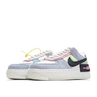 Picture of Nike Air Force 1 Shadow Blue Pink Green