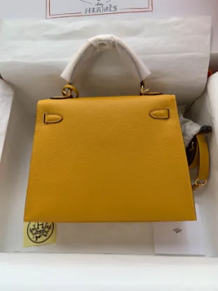 Picture of stockKelly amber yellow gold and silver buckle bag: size:25cm*28cm