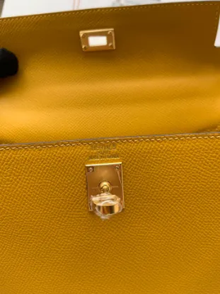 Picture of stockKelly amber yellow gold and silver buckle bag: size:25cm*28cm