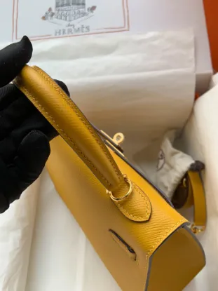 Picture of stockKelly amber yellow gold and silver buckle bag: size:25cm*28cm