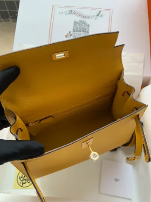 Picture of stockKelly amber yellow gold and silver buckle bag: size:25cm*28cm
