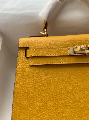 Picture of stockKelly amber yellow gold and silver buckle bag: size:25cm*28cm