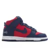 Picture of SUPREME X NIKE SB DUNK HIGH "BY ANY MEANS" RED AND BLUE SNEAKERS