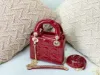 Picture of Mini LadyDior handbag in patent leather Detail